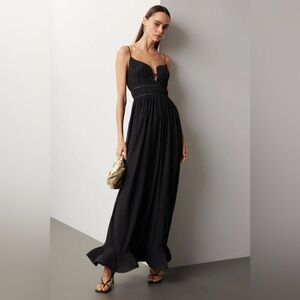Jonathan Simkhai Maude Bustier Gown in Black